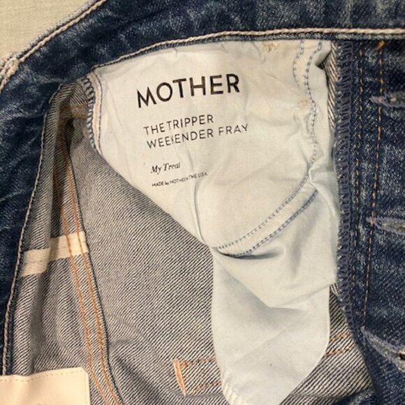 Barely Worn Mother Tripper Weekend Fray Jeans Size 26 - Picture 3 of 10